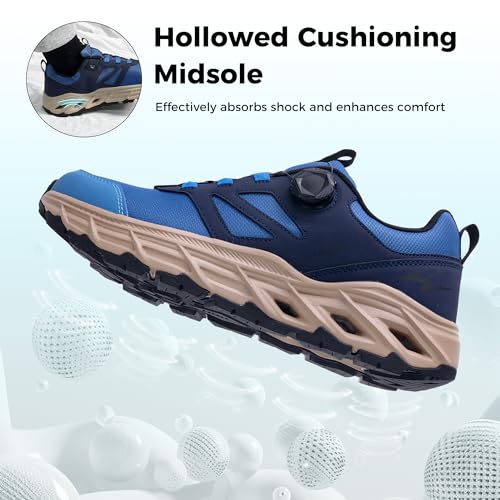 Image of Wide Walking Shoes for Men Arch Support Plantar Fasciitis Tennis Sneakers Non Slip Casual Athletic Running Shoes