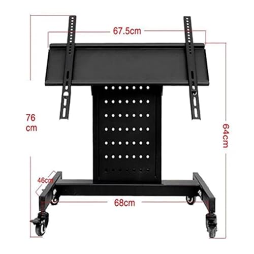 Soporte móvil para TV de piso con ruedas ajustable 0-90° miniatura 2
