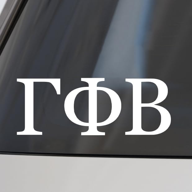 Image of Sorority Shop Gamma Phi Beta Car Decal Sticker- Greek Letters Design, Officially Licensed Gamma Phi Beta Sorority Window Sticker