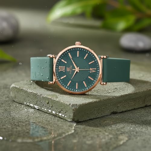 Image of IIK COLLECTION Watches for Women Round Dial |Analogue Quartz Movemnet Ladies Watch|Long Battery Life|Leather Bracelet Strap|Buckle Lock Clasp Safety Watches for Girls