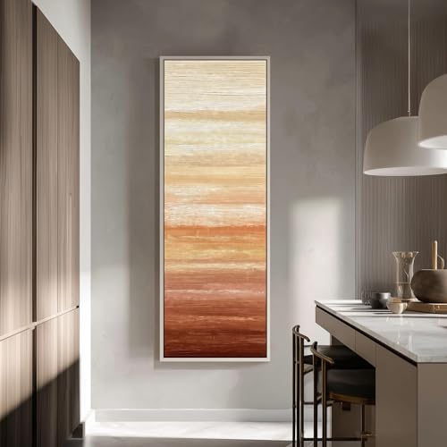 Impression sur toile tons terre décoration murale moderne raffinée