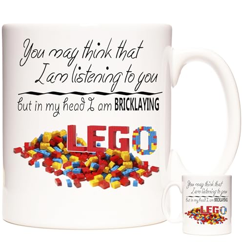 Bricklaying Gift Mug. 11oz Ceramic Mug for Model Brick Fans and Brick Layers. Microwave and Dishwasher Safe
