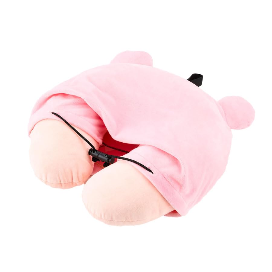Amazon｜ポケモン フード付きネックピロー ヤドン ピンク