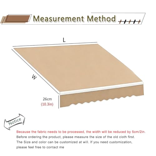 Housse de rechange imperméable pour terrasse de 2,4m à 4,6m