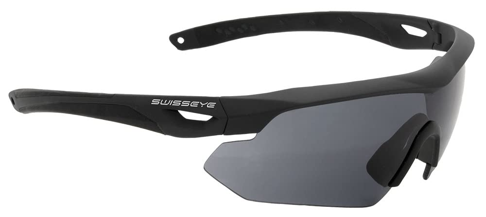 Swisseye Tactical Set Swiss Eye Gafas tácticas Balistiche, gafas de tiro, gafas deportivas, gafas de cambio, estuches, fundas, correas para gafas y toallitas antivaho