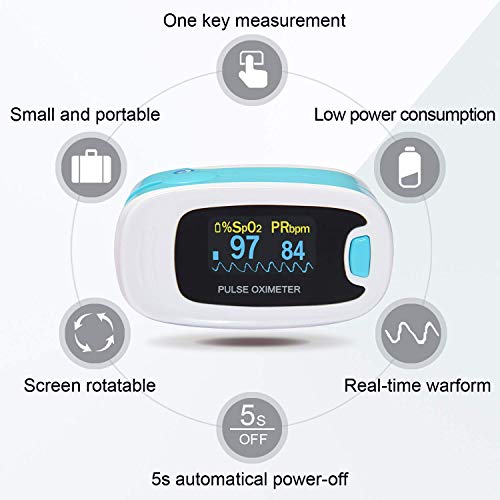 CONTEC CMS50NA Pulse Oximeter SpO2 and PR Value Waveform Blood Oxygen Neck/Wrist Corda - Image 4