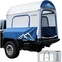 WildFinder Inflatable Truck Bed Tent for Camping 5.5ft-8ft, PU 3000mm Waterproof Pickup Truck Tent with 4 Thick TPU Air Beams, 2 Mins Fast Setup Portable Ground & Truck Tent for 2-3 Person