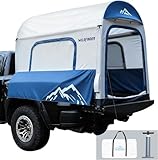 WildFinder Inflatable Truck Bed Tent for Camping 5.5ft-8ft, PU 3000mm Waterproof Pickup Truck Tent with 4'' Thick TPU Air Beams, 2 Mins Fast Setup Portable Ground & Truck Tent for 2-3 Person