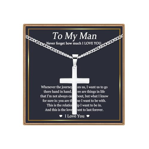 Collier avec croix pour homme argent sterling pendentif classique EPIRORA