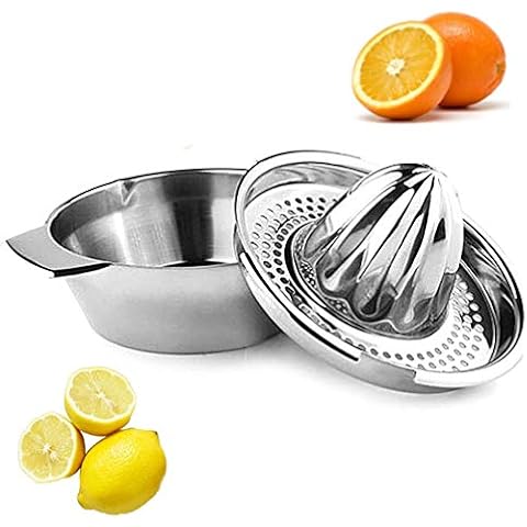 Stainless Steel Manual Citrus Lemon Squeezer Lime Citrus Multifunctional Press Juicer Easy Clean Cover