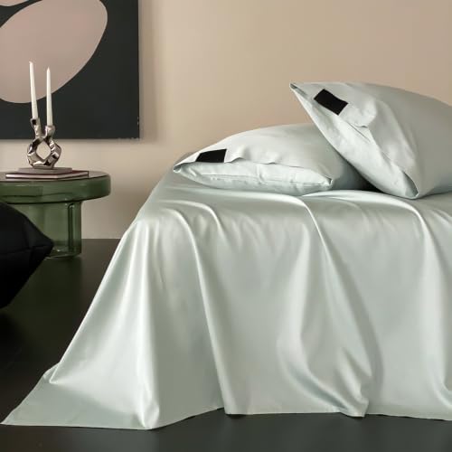Drap plat 180x230cm coton gris foncé drap lit double uni été - 5
