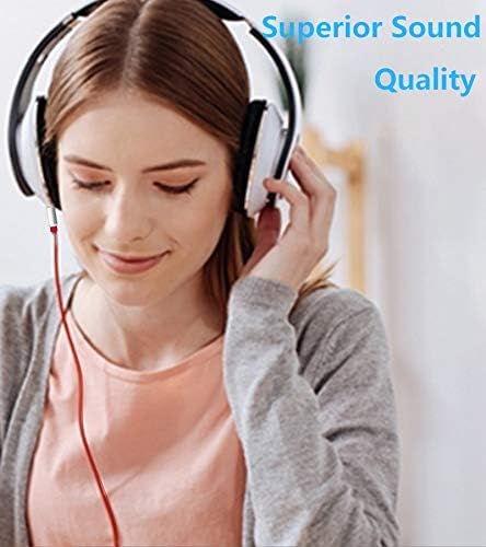 Miniatura 6 de Cable auxiliar de 30 pies, cable de audio trenzado de nailon de 0.138 in, cable de audio estéreo macho a macho compatible con iPhones, tabletas Fire