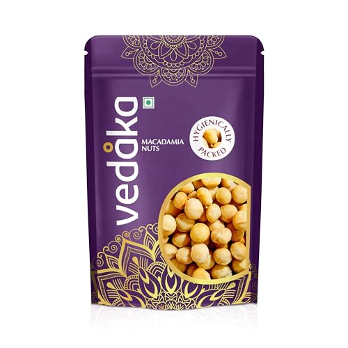 Image of Amazon Brand - Vedaka Whole Macadamia Nuts | 250 g | Crunchy | Naturally Rich in Healthy Fats | Perfect For Snacking | No Artificial Colours & Preservatives