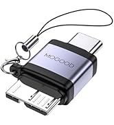 MOGOOD USB C Male to Micro B Male Adapter, Micro B to USB C Male Data Adaptor, USB C Male to Micr...