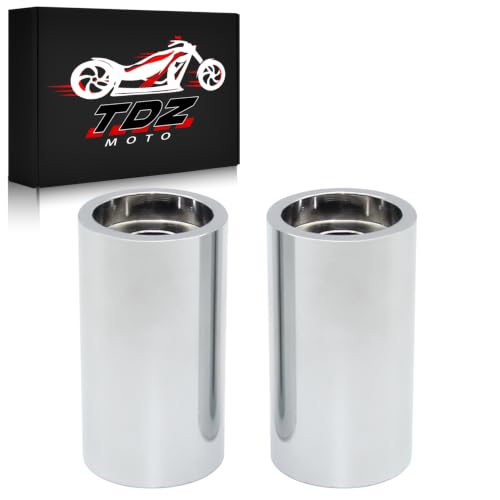 TDZ 2” inch Rise Extension for 1-1/2 or 1-1/4 motorcycle Handlebar - Chrome Spacers