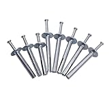 JIANKUI 35/50-teiliges Hammer-Anker-Set aus Zinklegierung, Betonanker, M6 x 40 mm, M6 x 50 mm, Stiftanker for Block und Ziegel(M6x50mm-35pcs)