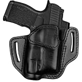 Leather Pancake Holster for P365 TLR-7 Sub & Hellcat TLR-7 Sub, Black,Right