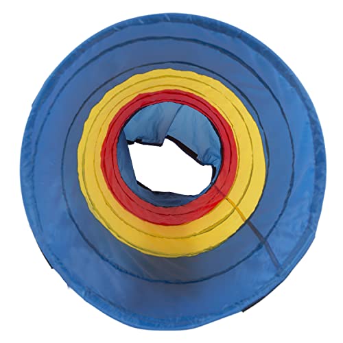 Pacific Play Tents Kids Find Me Multi Color 6 Foot Crawl Tunnel - Red, Yellow & Blue, 6'L x 19"T