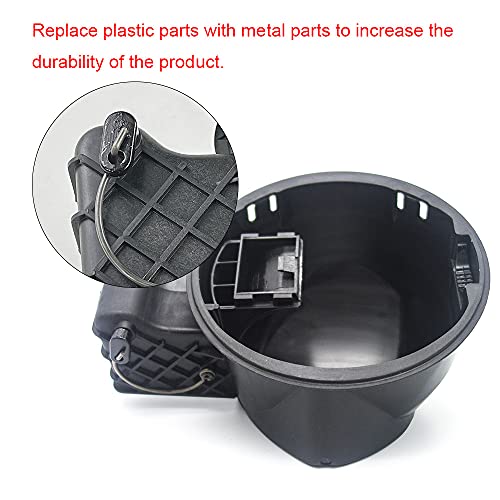 Powerworks Fuel Filler Door Housing Pocket Assembly - Fits For Ford F150 Models Year 2004-2008 2006-2008 Lincoln Mark Lt Replaces Oem 4L3Z-9927936-Ba Gas Tank Pocket With Hinge #TOP3