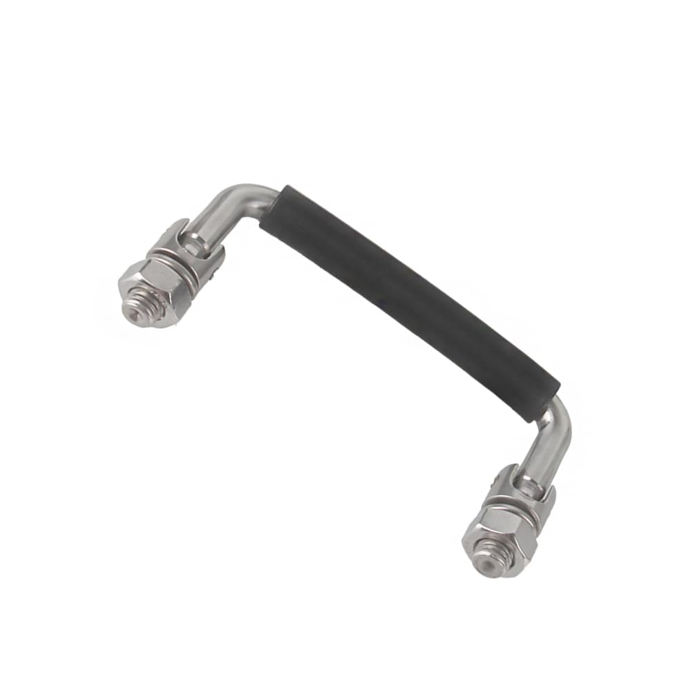 304 Stainless Steel Folding Handle, Hole Center 3.93 in with Nut