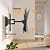 Perlegear Full Motion TV Wall Mount for 26-65 inch TVs, TV Bracket Supports Swivel Articulating Level Extension Tilt Arms, Max VESA 400x400mm up to 99lbs, 16" Wood Studs, PGMFK4