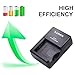 DE-A93B DE-A94 Camera Battery Charger Compatible with Panasonic Lumix DMW-BLD10, DMW-BLD10E, DMW-BLD10PP, DMW-BLD10GK GF2 GF2GK Battery, DE-A93 DE-A94B Charger, DMC-GX1, DMC-G3, DMC-GF2 Cameras