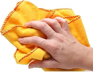 Pack of 30 100% Cotton Cleaning Yellow Duster For Cleaning Kitchen Cleaning Office Cleaning Home Cleaning Multi Purpose Dusting Cloth Towel 25cm x30cm Standard Size