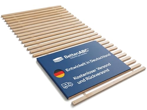 Betten-ABC Rollrost Madera XXL - 90x200 cm - hergestellt aus massivem Buchenholz - hohe Stabilität - für alle Matratzen und Schlaftypen geeignet - einfache Montage & bis ca. 280 kg belastbar