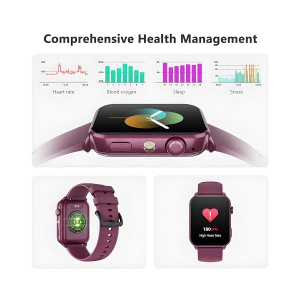 Smart Watch for Women with Flashlight/2 Straps/Heart Rate/Sleep Monitor - Image 4
