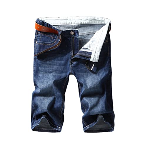 Short en jean pour homme KEHAIOO coupe ajustée pour silhouette élancée et stylée