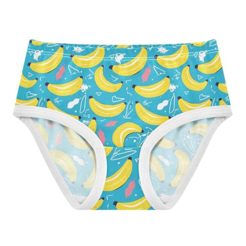 Wusikd Banana Girls' Underwear Cotton Hearts Girls Briefs Soft Toddler Underwear 2T