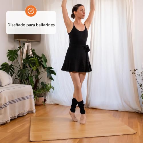 Suelo enrollable para bailarines Marley que evita resbalones y protege el parqué de casa 2