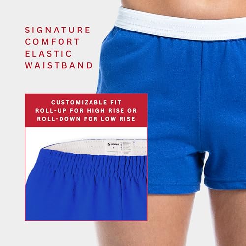 Soffe Juniors' Authentic Cheer Short, Royal, Medium (2-Pack) - Thumbnail 3