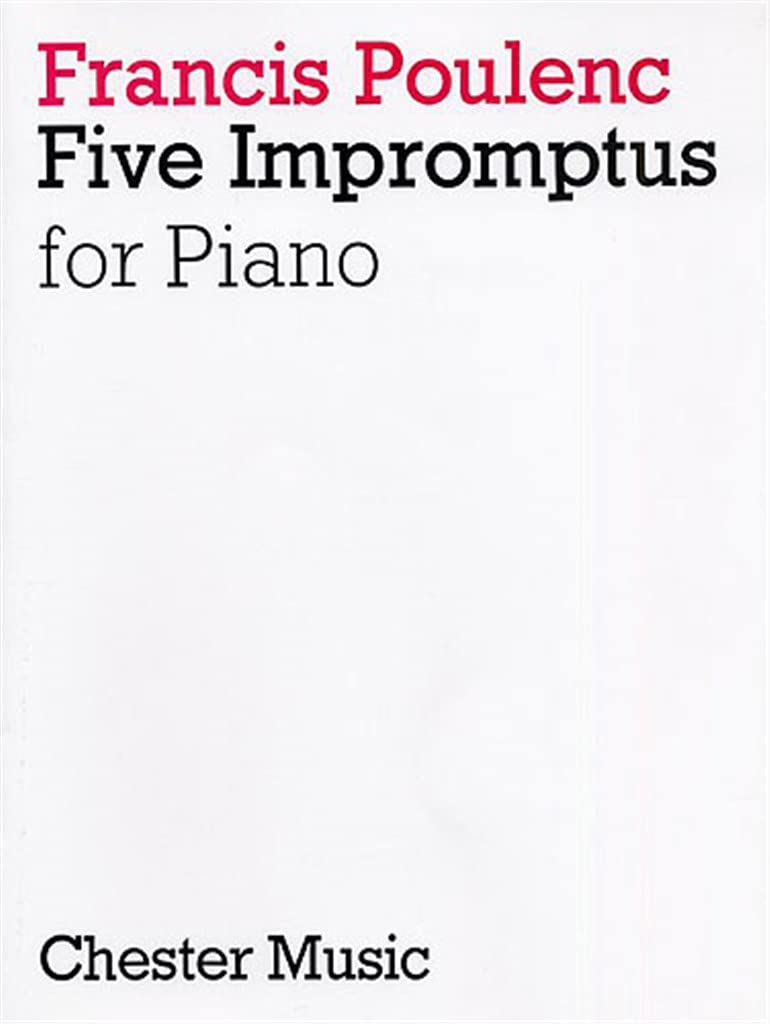 Francis Poulenc: Five Impromptus For Piano - Partituras