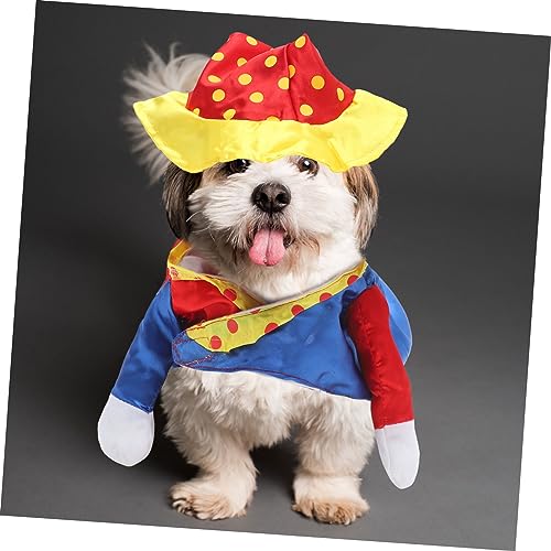 Disfraz de payaso para perro POPETPOP XXL cómodo y cálido miniatura 7