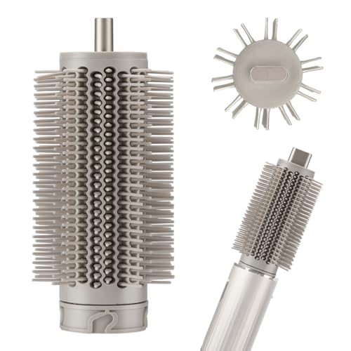 Round Brush Attachment for Shark Flexstyle Upgraded Firm Bristles Reduce Frizz for Voluminous Bouncy Styles Fits All HD400 Series Stone
