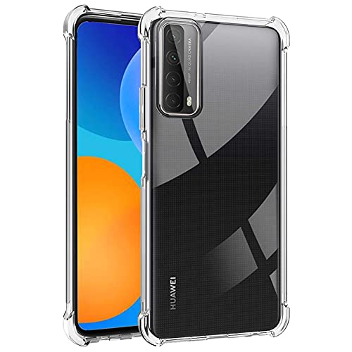 Verco Handyhülle für Huawei P Smart 2021 Hülle, Anti Shock Schutzhülle für Huawei P Smart 2021 Hülle Transparent [Robuste Flexibles Silikon] - Clear