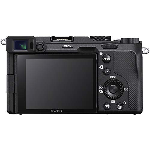 Sony A7C Mirrorless Full Frame Camera Alpha 7C Interchangeable Lens Body Only Black Ilce7C/B Bundle With Deco Gear Case + Extra Battery + Flash + Filters + 64Gb Card + Software Kit And Accessories #TOP3