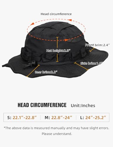 Image of IDOGEAR Sports Tactical Boonie Hat Oval Molded Brim Water Resistant
