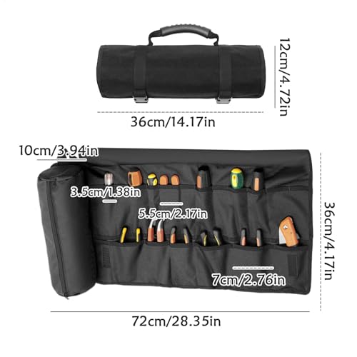 Sac à outils enroulable robuste en tissu Oxford de haute qualité - 3