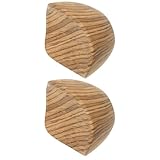 ULTECHNOVO Reemplazo de Perilla de Tapa de Olla 2 Piezas Plástico Resistente Diseño Veta Madera para Tapas de Ollas de Sopa y Utensilios de Cocina