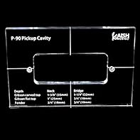 A great template to help you create accurately and perfectly shaped pickup cavities in the guitar body Made of clear acrylic; Accurate measuring lines and cutouts make routing a lot easier Outer dimension:150mm * 98mm; Thickness: 9mm; Clear routing t...