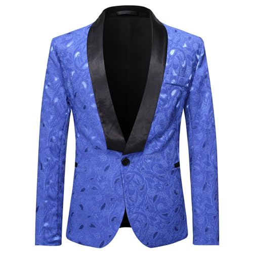 Veste tuxedo imprimée homme coupe slim jacquard pour grandes occasions