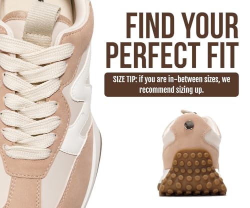 Image of Project Cloud Trendy Fashion Sneakers for Women 2026 - Memory Foam and Non-Slip Comfortable Casual Ladies Shoes for Womens Fashion Sneakers - Lightweight Lace-up Shoes (Lecco)