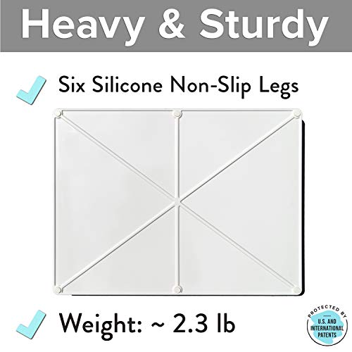 Catguru Cat Food Mat, Small & Large Pet Food Mat, Waterproof Cat Mat For Food And Water, Silicone Pet Mat For Food, Non-Slip Pet Mats, Easy To Clean Cat Food Tray, Pet Bowl Mat (Hard Tray,Marshmallow) #TOP4