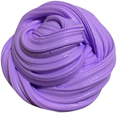 Fluffy Floam Slime Cotton Mud Toys Scented Stress Relief No Borax Kids Toy Sludge Toy (Purple)