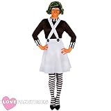 ILOVEFANCYDRESS I LOVE FANCY DRESS LTD Disfraz DE OBRERA DE FABRICA DE Chocolate Disfraz TEMATICO para Mujer SIN Accesorios Carnaval O Fiestas TEMATICAS (XL)