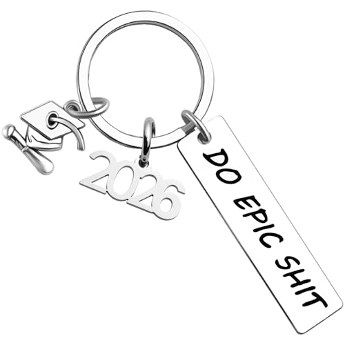 Iweca 2026 Graduation Gifts Keychain for Women Him 2026 Senior Keychain for Her Men Student Graduate Grad Idea Son Daughter Teen College High School Jewelry Present Boy Girl Grads softball senior