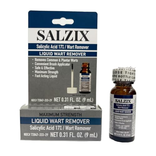 SALZIX Liquid Wart Remover17% Salicylic Acid with Brush applicator
