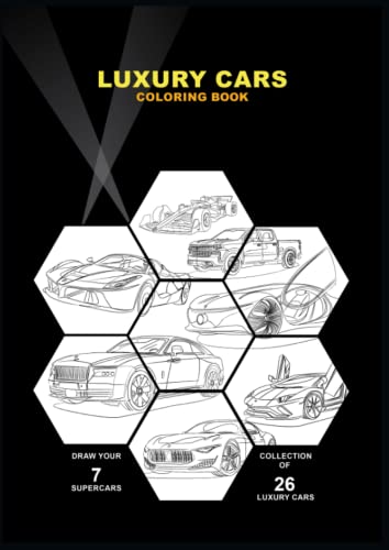 Luxury Cars Coloring Book: A Collection of 26 Luxury Cars (German Edition) image 2
